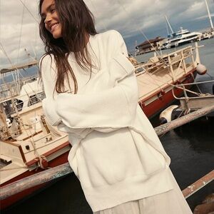 FREE PEOPLE Easy Street Tunic in White S